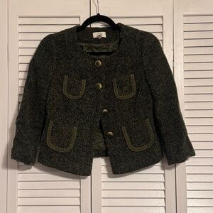 Ann Taylor LOFT Petites Wool Blend Embellished Jacket – Size 2P